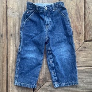 Vintage 90's Tommy Hilfiger 18-24 months Denim Snap Up Jeans